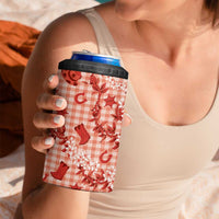 Mokihana Maile Ilima Leis Paniolo Palaka 4 in 1 Can Cooler Tumbler Hawaiian Ulaula Spirit LT9 - Polynesian Pride