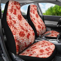 Mokihana Maile Ilima Leis Paniolo Palaka Car Seat Cover Hawaiian Ulaula Spirit LT9 - Polynesian Pride