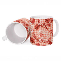 Mokihana Maile Ilima Leis Paniolo Palaka Ceramic Mug Hawaiian Ulaula Spirit LT9 - Polynesian Pride