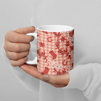 Mokihana Maile Ilima Leis Paniolo Palaka Ceramic Mug Hawaiian Ulaula Spirit LT9 - Polynesian Pride