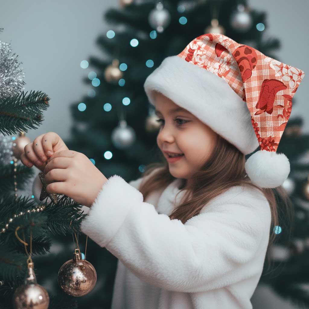 Mokihana Maile Ilima Leis Paniolo Palaka Christmas Santa Hat Hawaiian Ulaula Spirit LT9 - Polynesian Pride