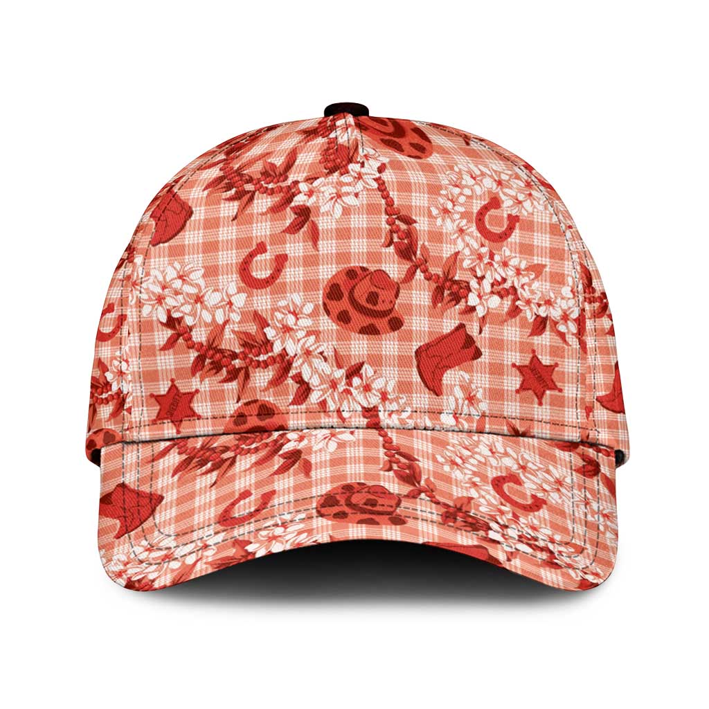Mokihana Maile Ilima Leis Paniolo Palaka Classic Cap Hawaiian Ulaula Spirit - Polynesian Pride