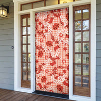 Mokihana Maile Ilima Leis Paniolo Palaka Door Cover Hawaiian Ulaula Spirit LT9 - Polynesian Pride