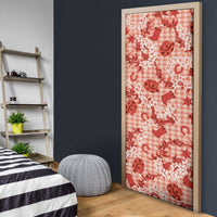 Mokihana Maile Ilima Leis Paniolo Palaka Door Cover Hawaiian Ulaula Spirit LT9 - Polynesian Pride