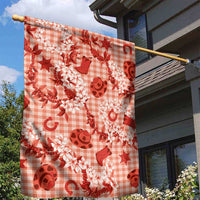 Mokihana Maile Ilima Leis Paniolo Palaka Garden Flag Hawaiian Ulaula Spirit LT9 - Polynesian Pride