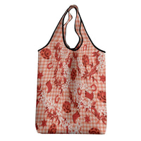 Mokihana Maile Ilima Leis Paniolo Palaka Grocery Bag Hawaiian Ulaula Spirit LT9 - Polynesian Pride