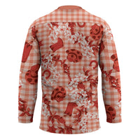 Mokihana Maile Ilima Leis Paniolo Palaka Hockey Jersey Hawaiian Ulaula Spirit LT9 - Polynesian Pride