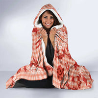 Mokihana Maile Ilima Leis Paniolo Palaka Hooded Blanket Hawaiian Ulaula Spirit LT9 - Polynesian Pride