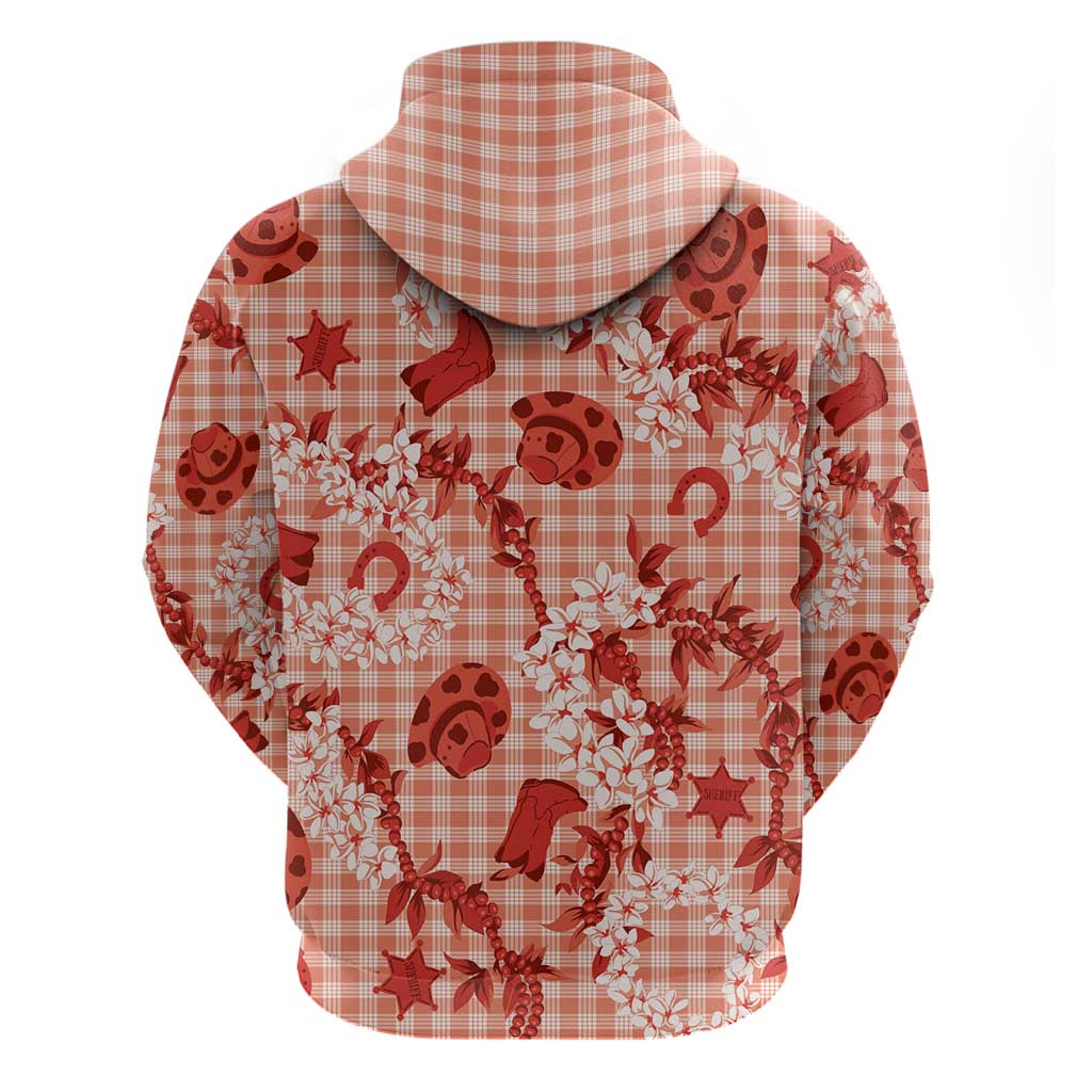 Mokihana Maile Ilima Leis Paniolo Palaka Hoodie Hawaiian Ulaula Spirit LT9 - Polynesian Pride