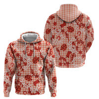 Mokihana Maile Ilima Leis Paniolo Palaka Hoodie Hawaiian Ulaula Spirit LT9 - Polynesian Pride