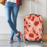 Mokihana Maile Ilima Leis Paniolo Palaka Luggage Cover Hawaiian Ulaula Spirit LT9 - Polynesian Pride