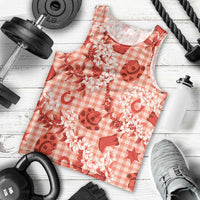 Mokihana Maile Ilima Leis Paniolo Palaka Men Tank Top Hawaiian Ulaula Spirit LT9 - Polynesian Pride