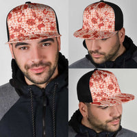 Mokihana Maile Ilima Leis Paniolo Palaka Mesh Trucker Cap Hawaiian Ulaula Spirit - Polynesian Pride