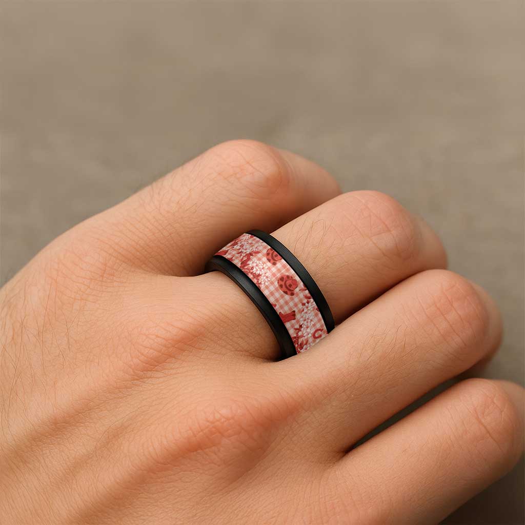 Mokihana Maile Ilima Leis Paniolo Palaka Spinner Ring Hawaiian Ulaula Spirit LT9 - Polynesian Pride