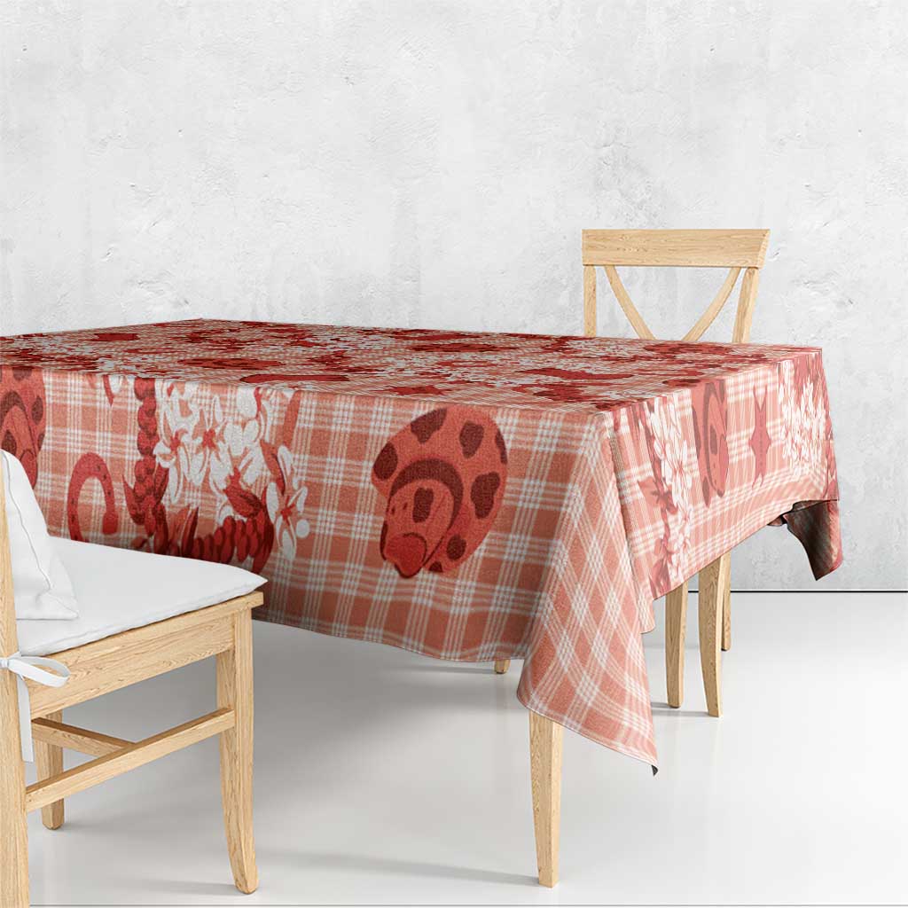 Mokihana Maile Ilima Leis Paniolo Palaka Tablecloth Hawaiian Ulaula Spirit LT9 - Polynesian Pride