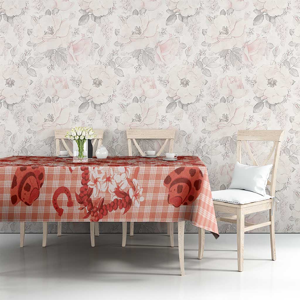 Mokihana Maile Ilima Leis Paniolo Palaka Tablecloth Hawaiian Ulaula Spirit LT9 - Polynesian Pride