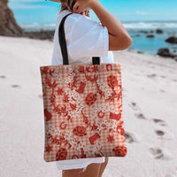 Mokihana Maile Ilima Leis Paniolo Palaka Tote Bag Hawaiian Ulaula Spirit LT9 - Polynesian Pride
