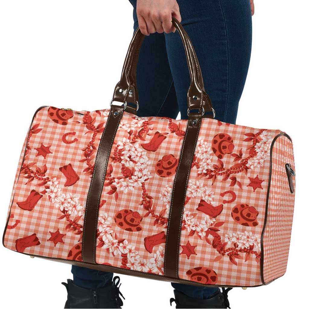Mokihana Maile Ilima Leis Paniolo Palaka Travel Bag Hawaiian Ulaula Spirit LT9 - Polynesian Pride