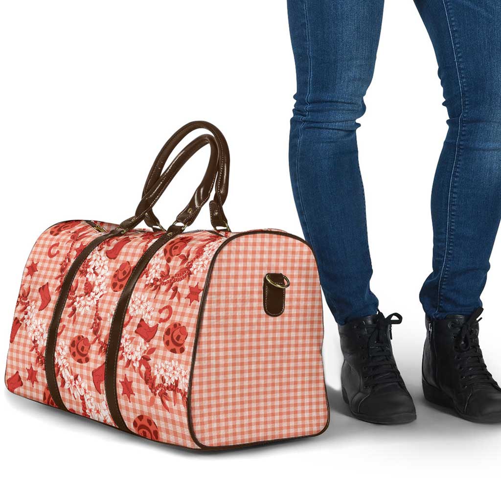 Mokihana Maile Ilima Leis Paniolo Palaka Travel Bag Hawaiian Ulaula Spirit LT9 - Polynesian Pride