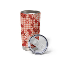 Mokihana Maile Ilima Leis Paniolo Palaka Tumbler Cup Hawaiian Ulaula Spirit LT9 - Polynesian Pride