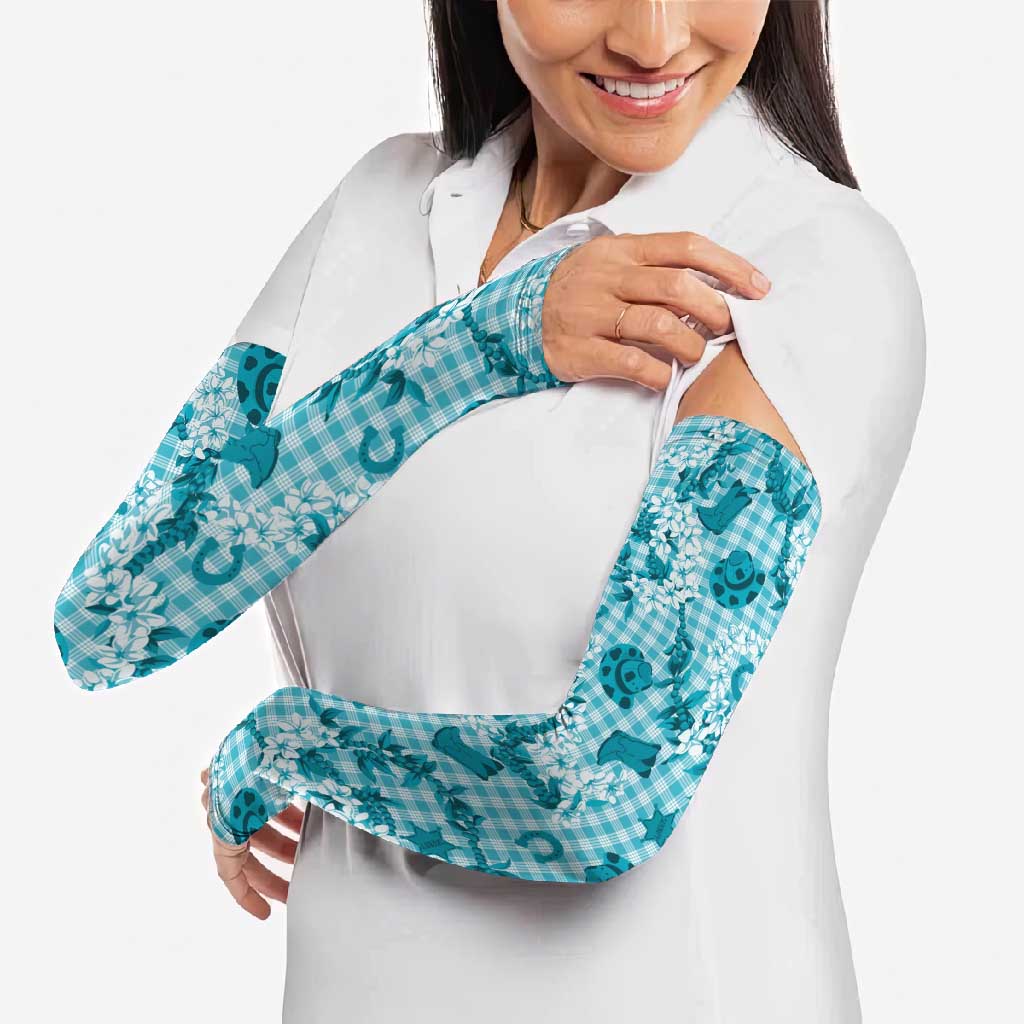 Mokihana Maile Ilima Leis Paniolo Palaka Arm Sleeves Hawaiian Polu Opa Spirit LT9 - Polynesian Pride