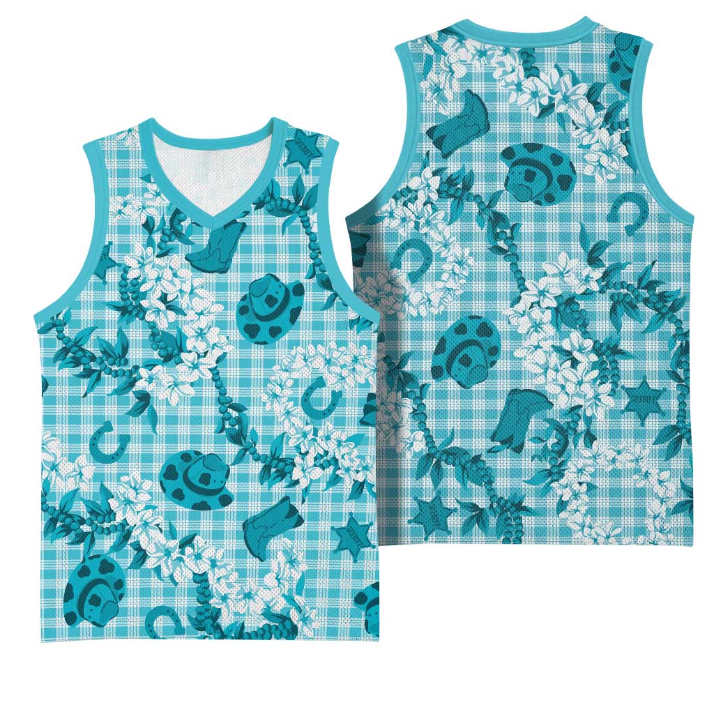 Mokihana Maile Ilima Leis Paniolo Palaka Basketball Jersey Hawaiian Polu Opa Spirit LT9 - Polynesian Pride
