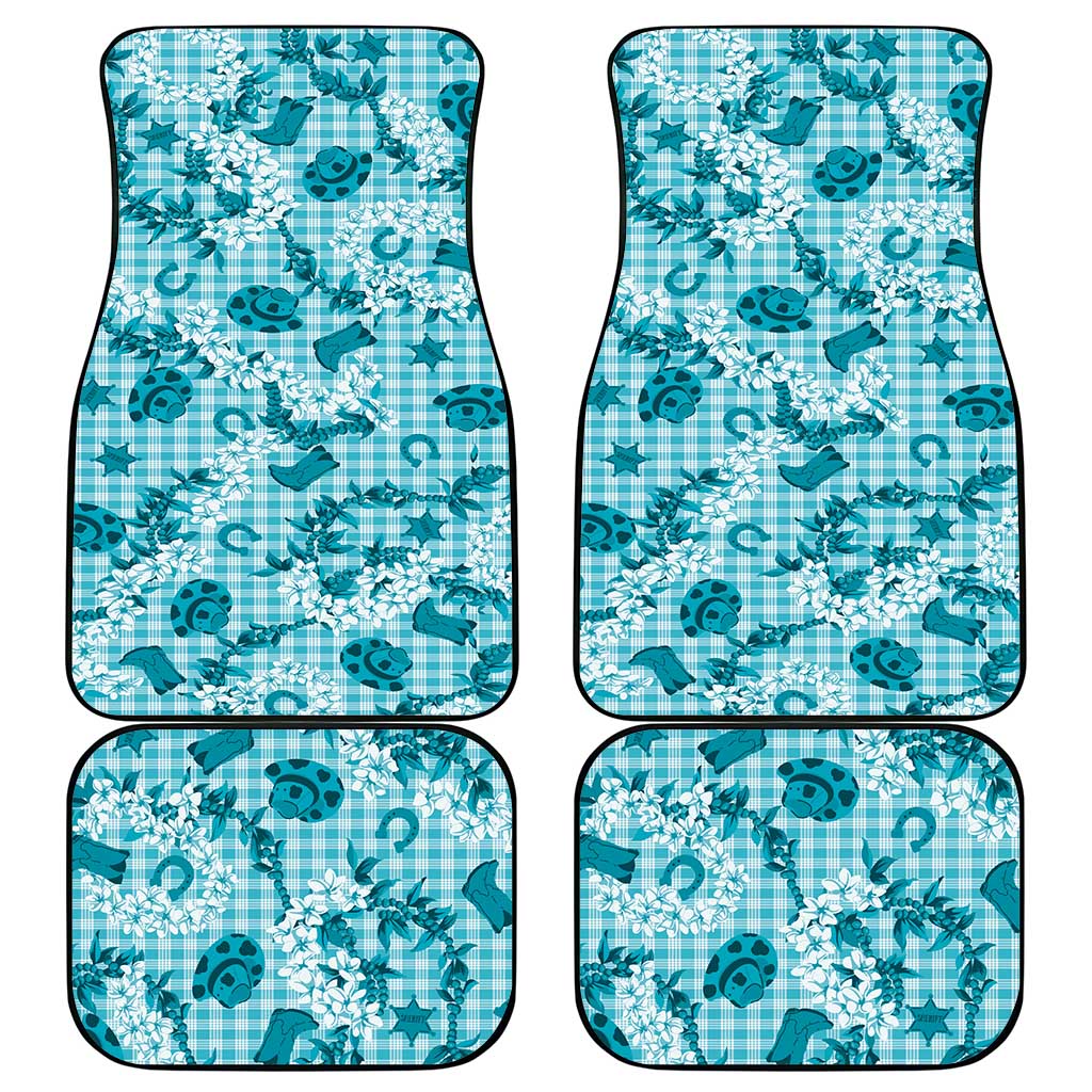 Mokihana Maile Ilima Leis Paniolo Palaka Car Mats Hawaiian Polu Opa Spirit LT9 - Polynesian Pride