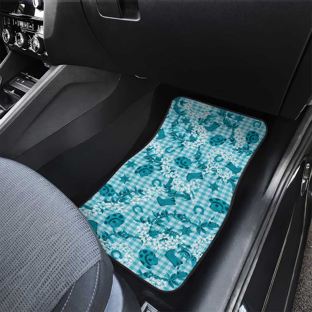Mokihana Maile Ilima Leis Paniolo Palaka Car Mats Hawaiian Polu Opa Spirit LT9 - Polynesian Pride