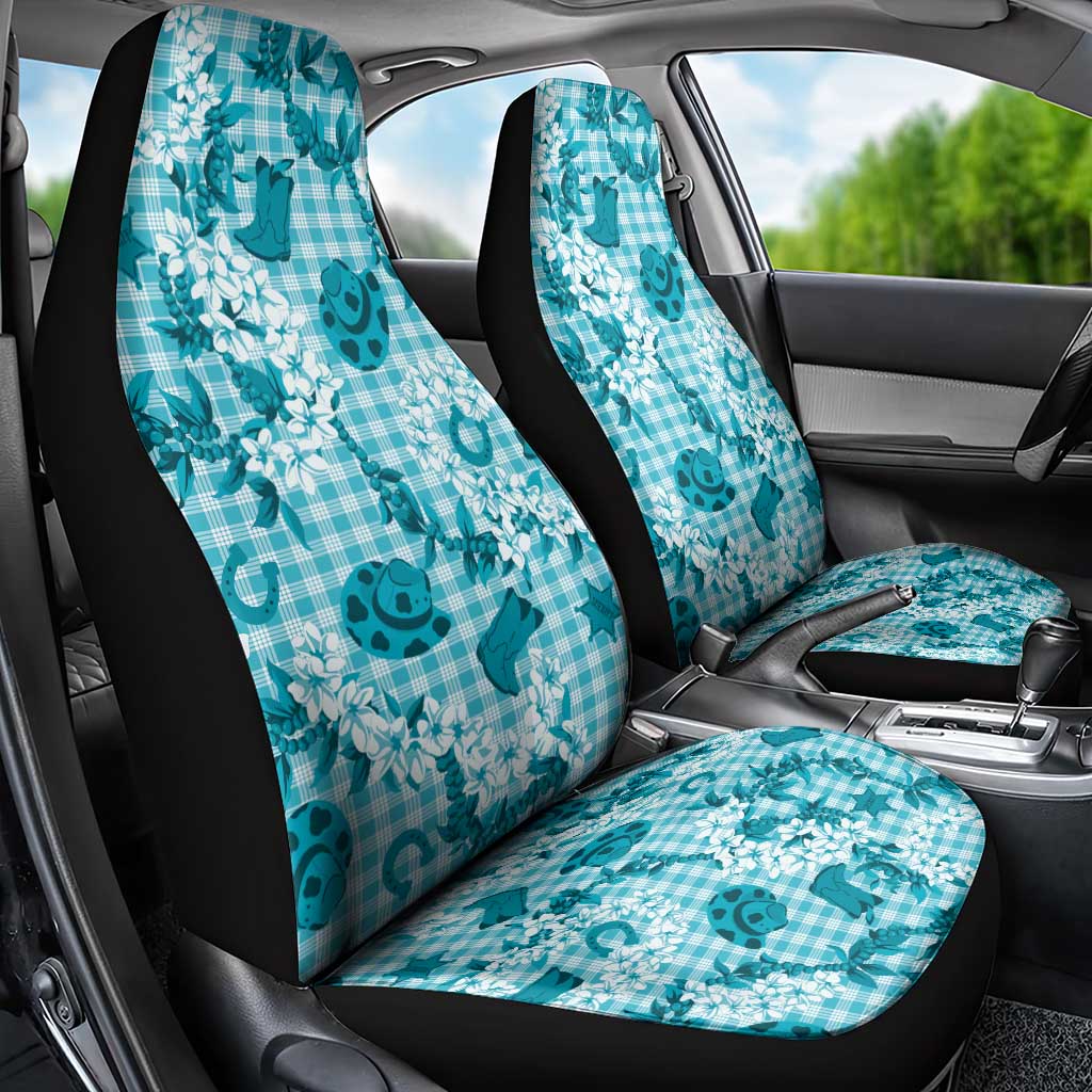 Mokihana Maile Ilima Leis Paniolo Palaka Car Seat Cover Hawaiian Polu Opa Spirit LT9 - Polynesian Pride