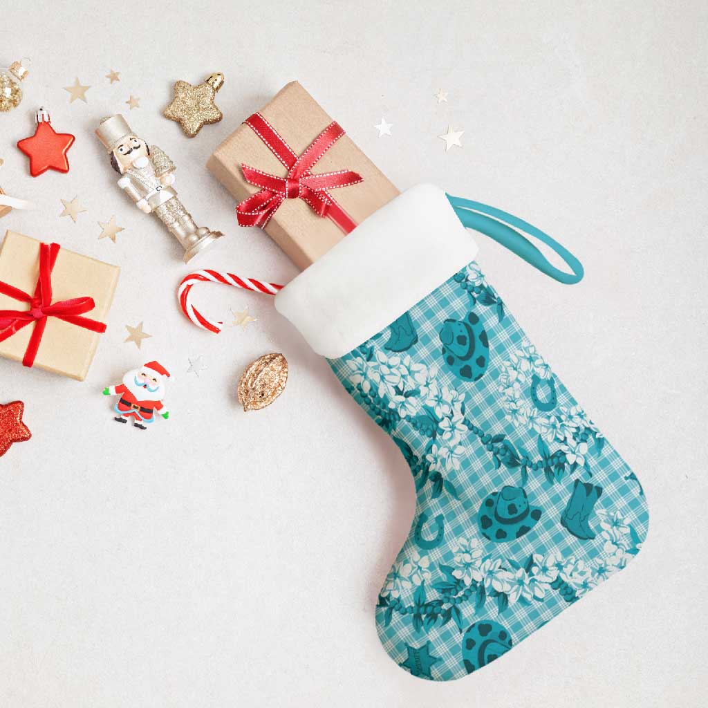 Mokihana Maile Ilima Leis Paniolo Palaka Christmas Stocking Hawaiian Polu Opa Spirit LT9 - Polynesian Pride