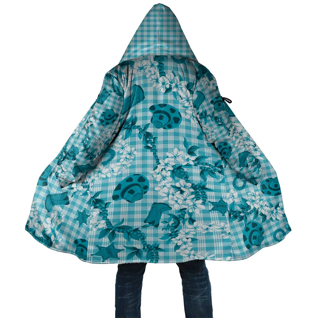 Mokihana Maile Ilima Leis Paniolo Palaka Cloak Hawaiian Polu Opa Spirit LT9 Unisex Turquoise - Polynesian Pride