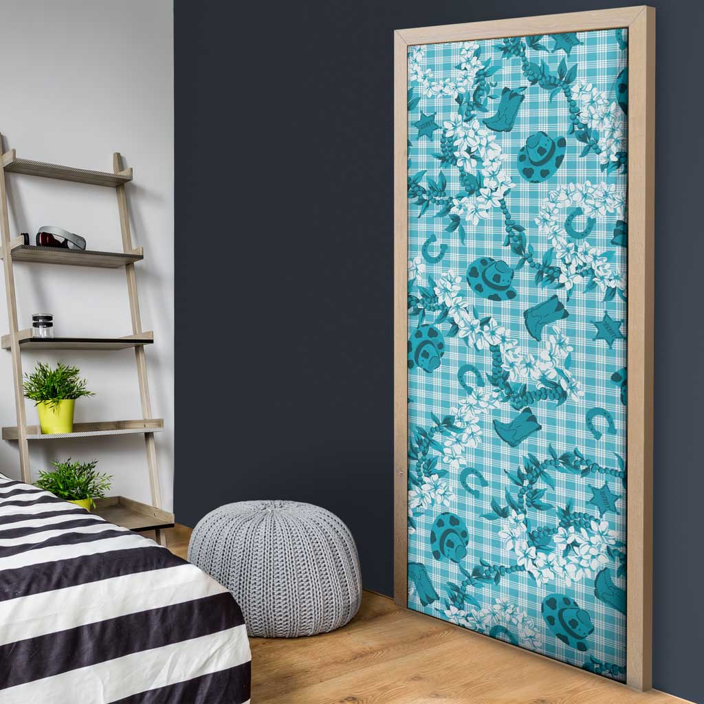 Mokihana Maile Ilima Leis Paniolo Palaka Door Cover Hawaiian Polu Opa Spirit LT9 - Polynesian Pride