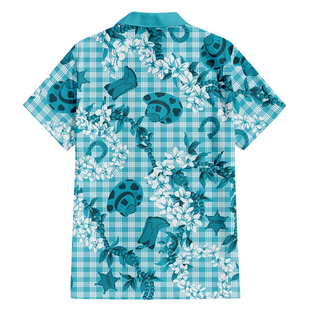 Mokihana Maile Ilima Leis Paniolo Palaka Family Matching Puletasi and Hawaiian Shirt Hawaiian Polu Opa Spirit LT9 - Polynesian Pride