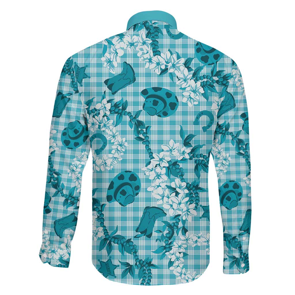 Mokihana Maile Ilima Leis Paniolo Palaka Family Matching Puletasi and Hawaiian Shirt Hawaiian Polu Opa Spirit LT9 - Polynesian Pride