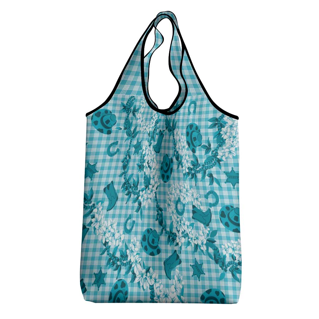 Mokihana Maile Ilima Leis Paniolo Palaka Grocery Bag Hawaiian Polu Opa Spirit LT9 - Polynesian Pride