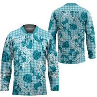 Mokihana Maile Ilima Leis Paniolo Palaka Hockey Jersey Hawaiian Polu Opa Spirit LT9 - Polynesian Pride