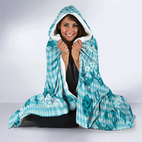 Mokihana Maile Ilima Leis Paniolo Palaka Hooded Blanket Hawaiian Polu Opa Spirit LT9 - Polynesian Pride