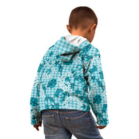 Mokihana Maile Ilima Leis Paniolo Palaka Kid Hoodie Hawaiian Polu Opa Spirit LT9 - Polynesian Pride