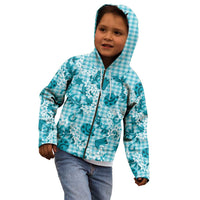 Mokihana Maile Ilima Leis Paniolo Palaka Kid Hoodie Hawaiian Polu Opa Spirit LT9 - Polynesian Pride