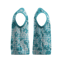 Mokihana Maile Ilima Leis Paniolo Palaka Christmas Knitted V-Neck Vest Hawaiian Polu Opa Spirit LT9 - Polynesian Pride