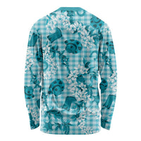 Mokihana Maile Ilima Leis Paniolo Palaka Long Sleeve Shirt Hawaiian Polu Opa Spirit LT9 - Polynesian Pride