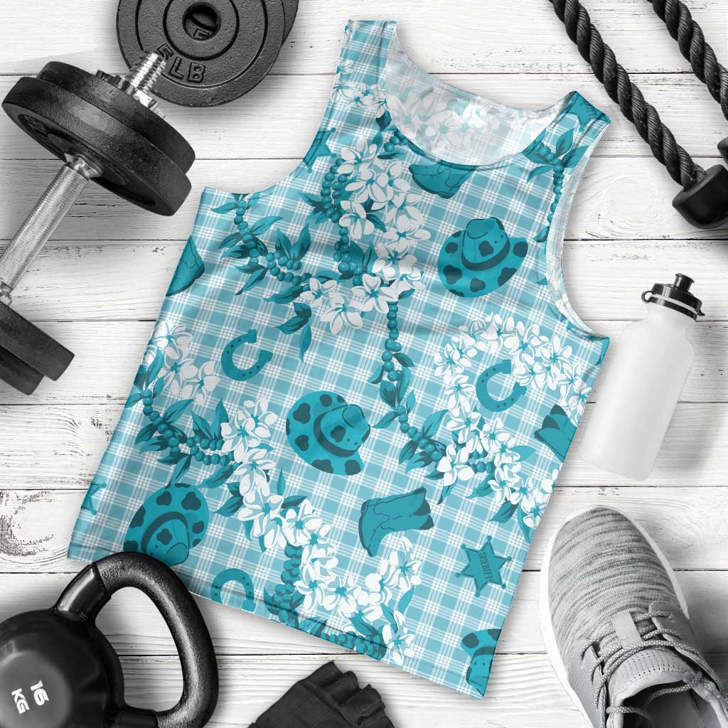 Mokihana Maile Ilima Leis Paniolo Palaka Men Tank Top Hawaiian Polu Opa Spirit LT9 - Polynesian Pride