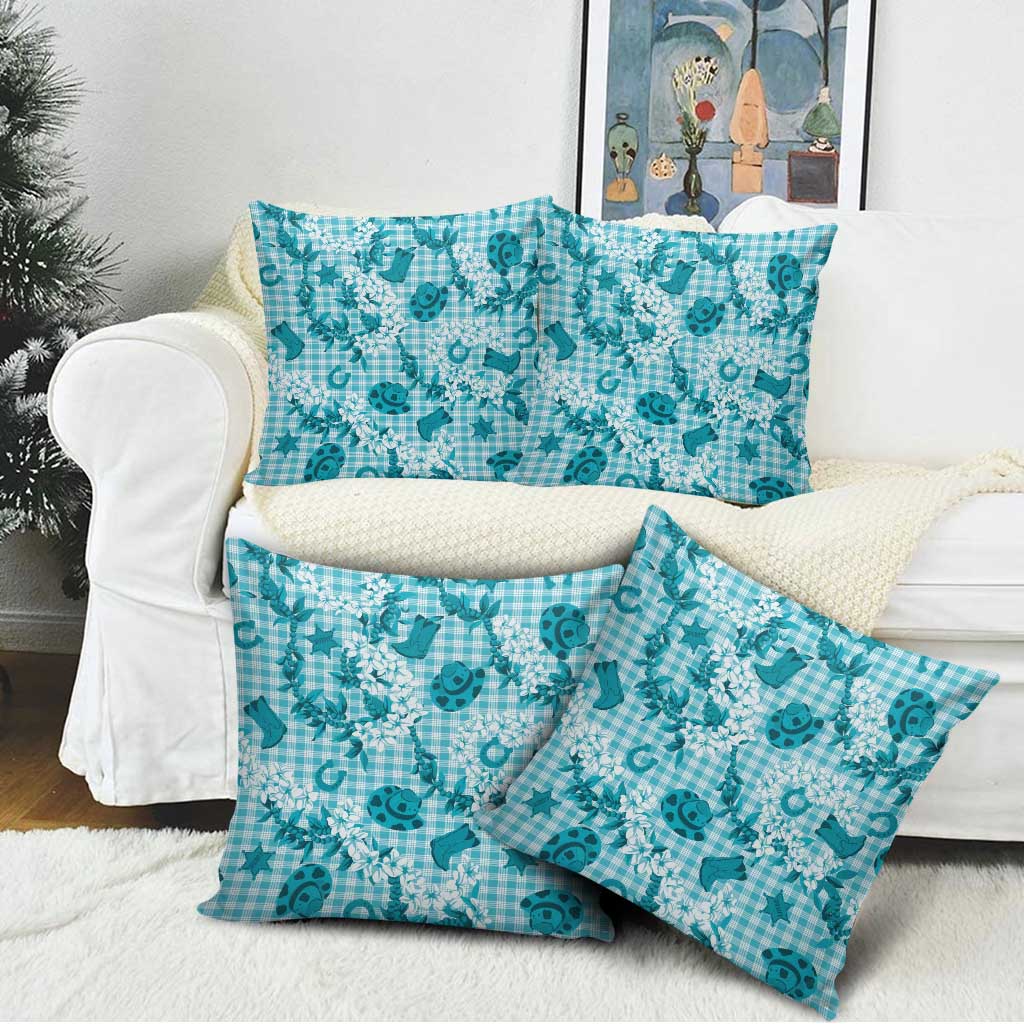 Mokihana Maile Ilima Leis Paniolo Palaka Pillow Cover Hawaiian Polu Opa Spirit LT9 - Polynesian Pride