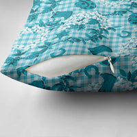 Mokihana Maile Ilima Leis Paniolo Palaka Pillow Cover Hawaiian Polu Opa Spirit LT9 - Polynesian Pride