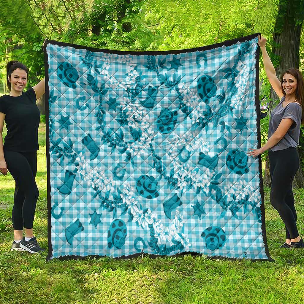 Mokihana Maile Ilima Leis Paniolo Palaka Quilt Hawaiian Polu Opa Spirit LT9 - Polynesian Pride