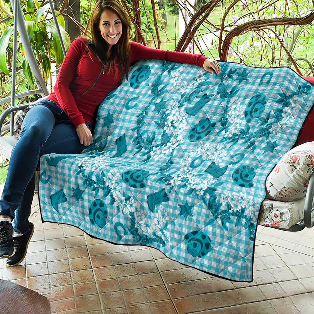 Mokihana Maile Ilima Leis Paniolo Palaka Quilt Hawaiian Polu Opa Spirit LT9 - Polynesian Pride
