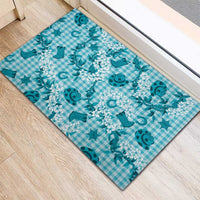 Mokihana Maile Ilima Leis Paniolo Palaka Rubber Doormat Hawaiian Polu Opa Spirit LT9 - Polynesian Pride