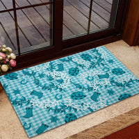 Mokihana Maile Ilima Leis Paniolo Palaka Rubber Doormat Hawaiian Polu Opa Spirit LT9 - Polynesian Pride