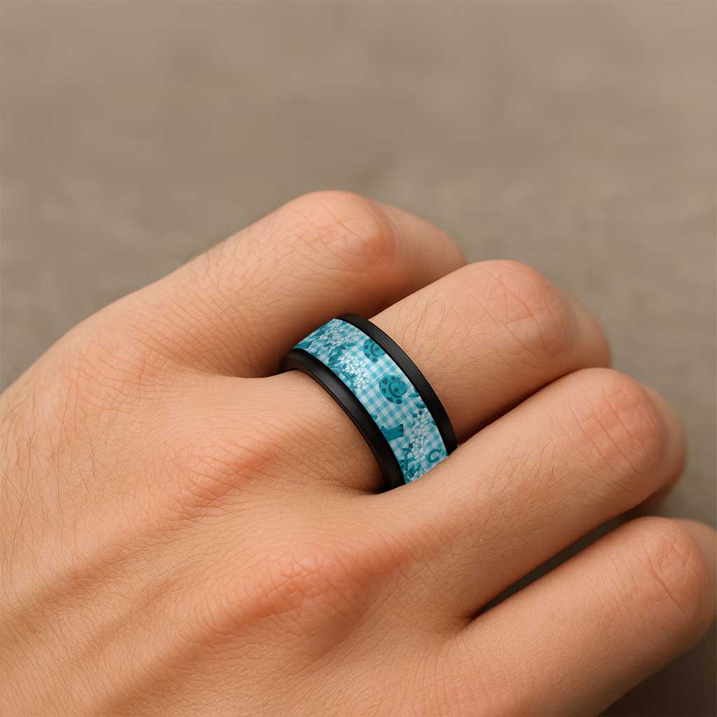 Mokihana Maile Ilima Leis Paniolo Palaka Spinner Ring Hawaiian Polu Opa Spirit - Polynesian Pride