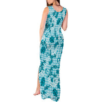 Mokihana Maile Ilima Leis Paniolo Palaka Tank Maxi Dress Hawaiian Polu Opa Spirit LT9 - Polynesian Pride